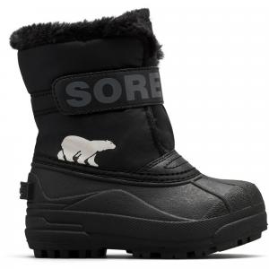 Детские сапоги SNOW COMMANDER Sorel, Black/Charcoal