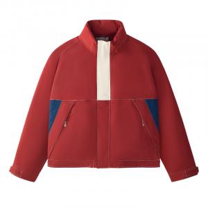 Куртка пуховая мужская вино молочный красный FILA FUSION, бордовый с молочным