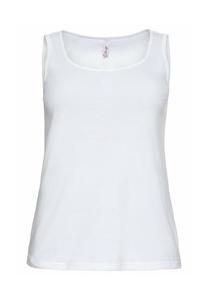 Майка из чистого хлопка Sheego, белый