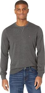 Мужской однотонный свитер с круглым вырезом Tommy Hilfiger, Grey Heather