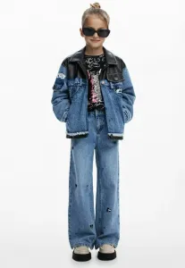 Комбинированная джинсовая куртка с изображением микки мауса Desigual, Blue