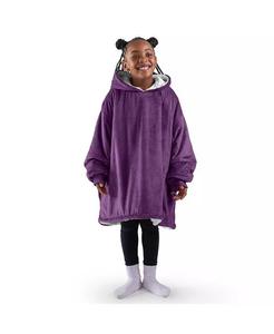 Молодежное носимое флисовое одеяло из шерпы Bare Home, фиолетовый