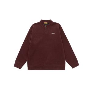Свитшот Unisex Stand Collar Moderate Regular Jeep, maroon