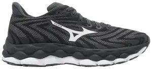 Кроссовки Mizuno Wmns Wave Sky 8 'Black White India Ink', черный