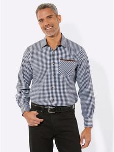 Клетчатая рубашка темно-синего цвета Sieh an!