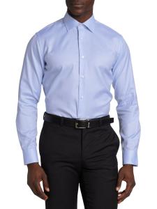 Хлопковая рубашка на пуговицах спереди Saks Fifth Avenue, цвет Blue Glass