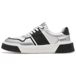 U.S. POLO ASSN. Мужские скейтерские кроссовки Silver Black, цвет Silver Black