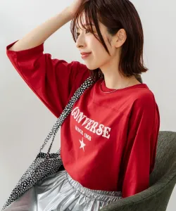 CONVERSE/(W) Футболка с укороченным рукавом и закругленным низом