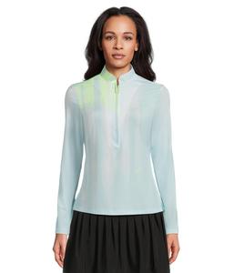 Топ Jamie Sadock Sunsense Kinetic Print Long Sleeve 1/4 Zip Sun Protection Top, Baby