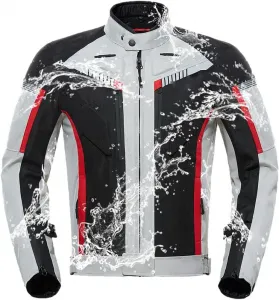 Водонепроницаемая мотоциклетная куртка для мужчин, гоночный костюм, портативная мотоциклетная куртка + мотоциклетные брюки, мотокомплект с защитой из материала EVA, 8