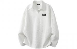 Свитшот Unisex Lapel Moderate Heavyweight ZIAREL, белый[removable logo]