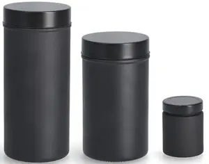 Контейнер для хранения Zeller Present, (набор, 3 шт.), с возможностью надписи 10х22,5х10 см, черный