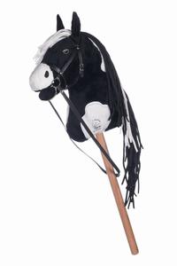 Лошадь HKM Hobby Horse на палке, окрас: чёрный/белый Inna marka