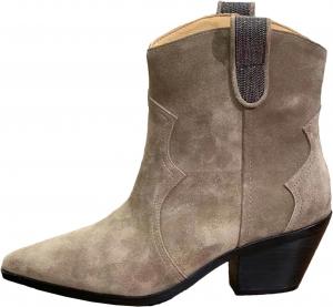 Ботинки Woman Pointed Toe Slip-On Ankle Boots String Bead Western Cowboy Boots Women Generic, Slip-On2