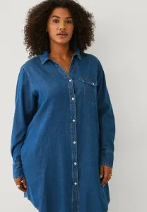 Блузка с пуговицами lang Ellos Plus Collection, Blue