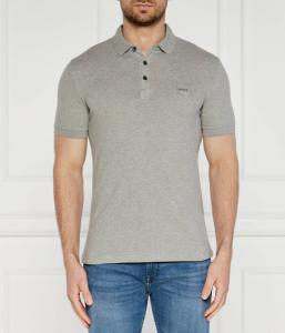 Рубашка поло Boss Orange, серый