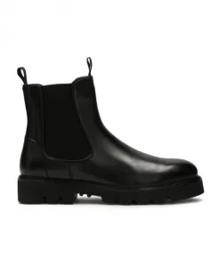 Классические мужские тапочки на клеверной подошве. Kazar, черный