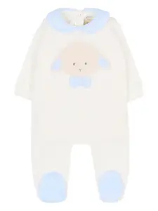 Детский комбинезон с вышивкой в виде овечки Le Boo Beebè, белый