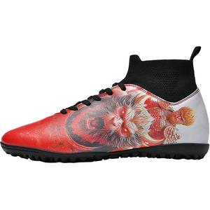 Футбольные бутсы Balance High Top для детей и подростков с противоскользящим покрытием HBRK, красный