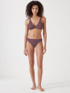 Кринкл топ бикини с кольцом HUSH, Red