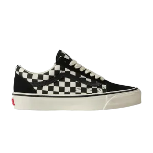 Кроссовки Vans Premium Old Skool 'Checkerboard - Black White', черный