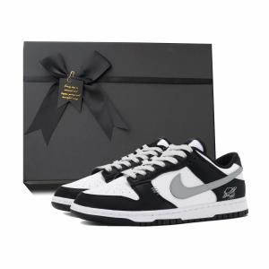 Nike Кроссовки для скейтбординга Dunk Panda с низким верхом, устойчивые к истиранию и скольжению, унисекс, черно-белые
