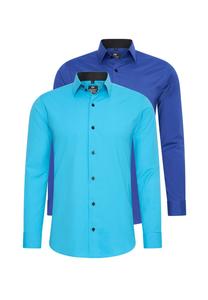 Рубашка (2 шт) приталенного кроя RUSTY NEAL, бирюзовый