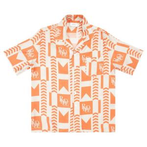 Топ Rhude Grasse Button Up, Orange/Ivory