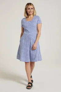 Платье с УФ-принтом орхидеи UPF50 Летнее праздничное платье Mountain Warehouse, синий