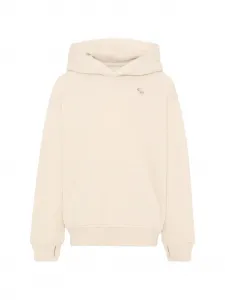 Худи с логотипом Abercrombie Fitch Kids, бежевый