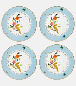 Набор Fabula Profumo из 4 фарфоровых тарелок для сервировки Bitossi