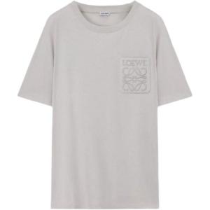 Футболка с вышитым логотипом LOEWE, серый
