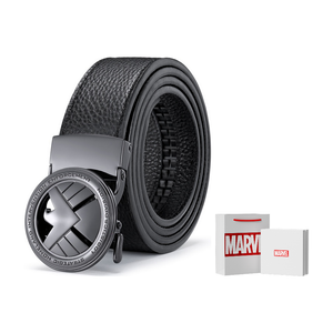 Ремень мужской из натуральной кожи Top Grain шириной 3.5 см Disney, черный