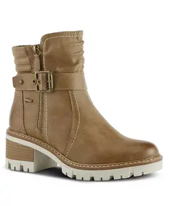 Смоки ботинки на массивной подошве с пряжкой и водоотталкивающей отделкой Spring Step, загар/бежевый