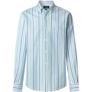 Façonnable FM302184 Льняная рубашка с длинными рукавами, белый