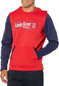 Under Armour мужская бейсбольная худи с принтом: 1379959, (600) Red/Midnight Navy/White