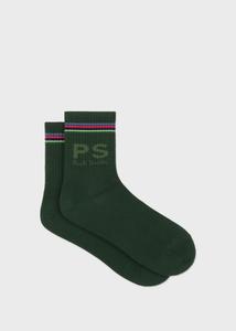 Носки с логотипом "PS" Paul Smith, цвет Dark Green 8