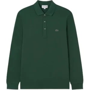 Футболка-поло мужская с воротником-поло умеренного прямого кроя LACOSTE, 132/crocodile зеленый