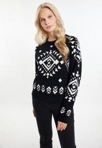 Джемпер IZIA Jumper, Schwarz Wollweiss/Black