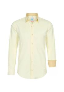 Рубашка с контрастным внутренним воротником RUSTY NEAL, желтый