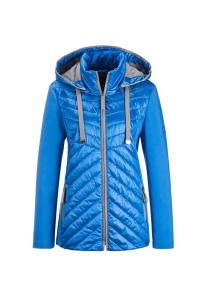 Короткий размер: куртка с воротником-стойкой Goldner, синий