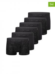 Camano Комплект из 6 штук: боксерские трусы черного цвета