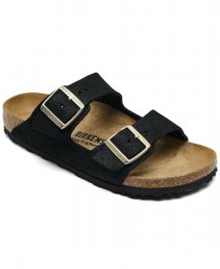 Женские сандалии Arizona из замшевой кожи с мягкой стелькой от Finish Line Birkenstock, Shimmer Black