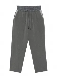 Брюки на талии с кулиской John Richmond Junior, серый