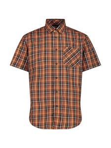 Футболка для активного отдыха МУЖСКАЯ РУБАШКА в цвете ANTRACITE-FLAME-RUGGINE Campagnolo