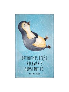 Mr. & Mrs. Panda Полотенцеобразный пингвин смеется и говорит ледяным синим цветом