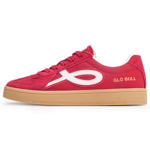GLO BULL Нескользящие, легкие и дышащие низкие кроссовки для скейтбординга унисекс красного цвета
