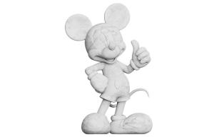 Коврик с изображением Микки Мауса из коллекции Like Collection с модными фигурками 28 см Disney, mitch - marbled 28cm