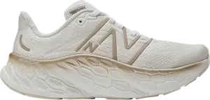 Кроссовки New Balance Fresh Foam X More v4 Wide, белый/золотой