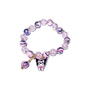 Браслет-шнурок My Melody и Kuromi по отдельности Sanrio, Kuromi Rainbow Beads